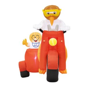 Indoor ooievaar op scooter