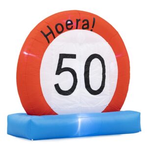 Opblaasbare indoor verkeersbord